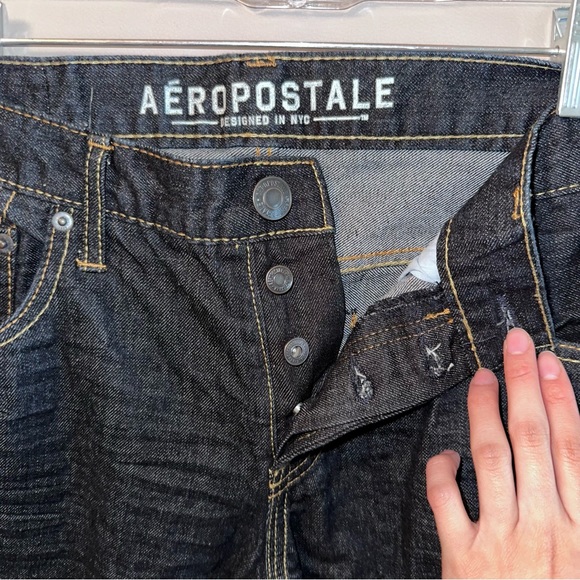 Aeropostale Men’s Straight Leg Washed Jeans - Picture 2 of 7